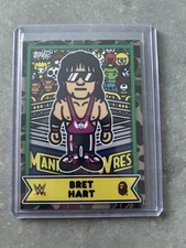 WWE Topps Bape Bret Hart Baby Milo Karte WWF