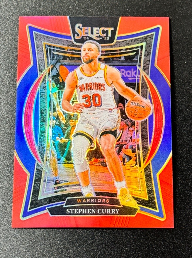 Stephen Curry 2024-25 Panini Select Concourse Red Prizm 123/199 #7