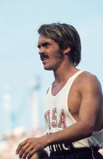 Old Large Photo Of American Athletics Running Champion Steve Prefontaine No 17