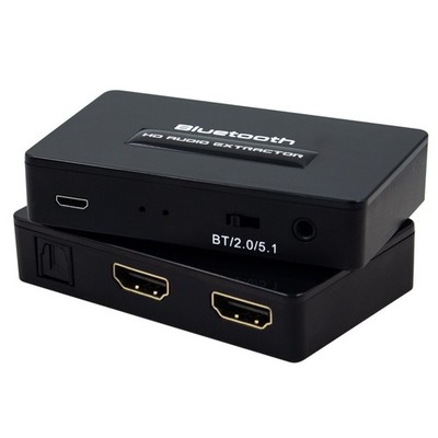 HDMI Bluetooth Audio Extractor Splitter HDMI 2 HD/Spdif/3.5MM Audio Adapter D...