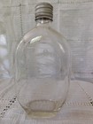 OLD QUAKER Pint Whiskey Bottle Clear Embossed with Twist Lid — photo 3