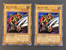 Yugioh TCG - 2x Battle Ox - SKE-002 - NM/LP - Vintage Common - Unlimited Edition