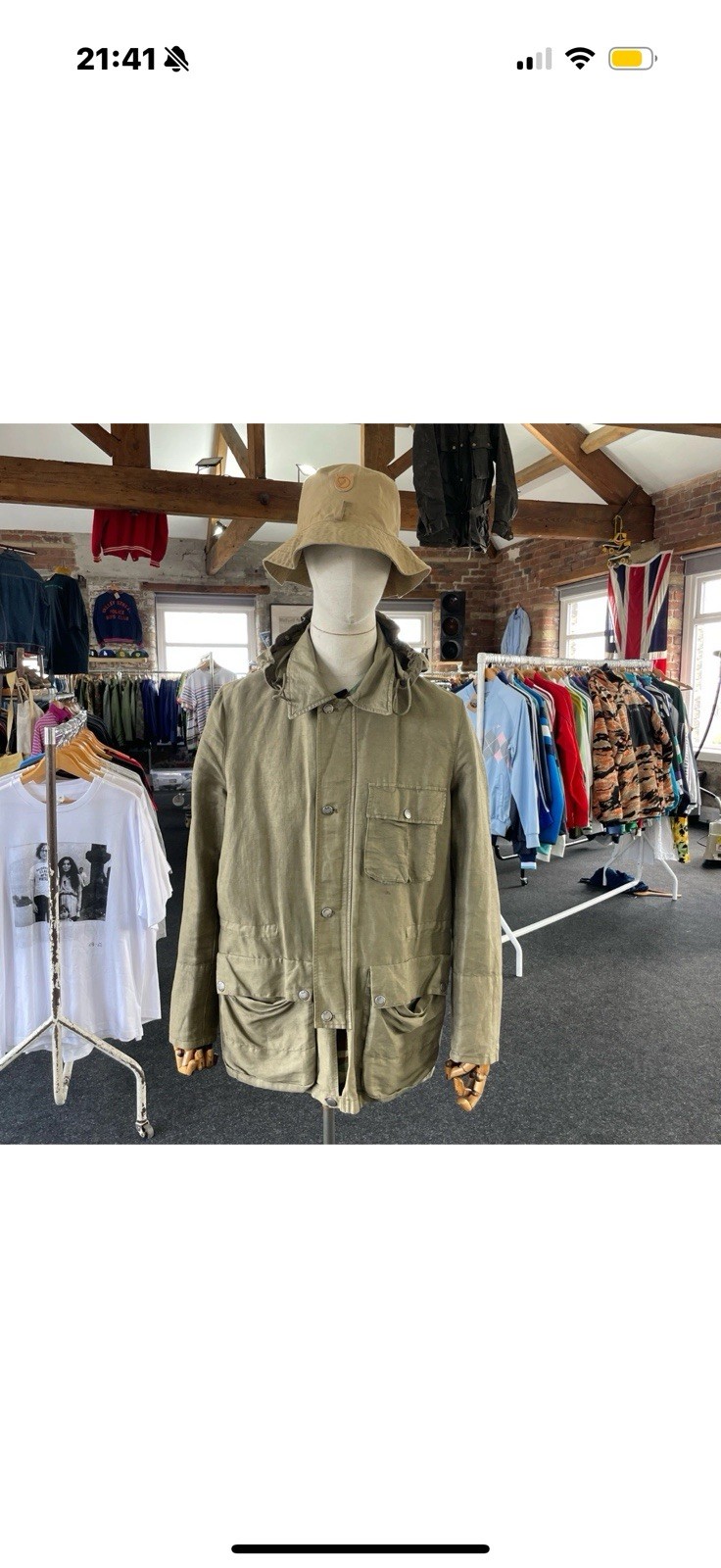 2005 C.P Company Lino Flax Mille miglia Goggle Jacket Size 50 Large image 2