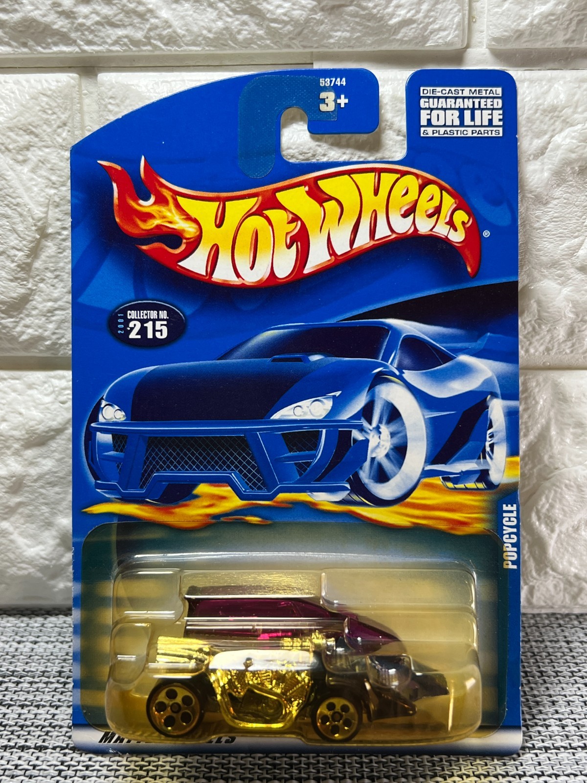Hot Wheels Popcycle 2001 Collector No. 215 Chrome/Red