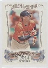 2015 Topps Allen & Ginter's Starting Points George Springer #SP-33 g3c