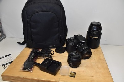 Canon EOS 600D 18.0MP mit Kit 18-55mm +Tamron 70-300mm + Objektive SET + Zub.TOP