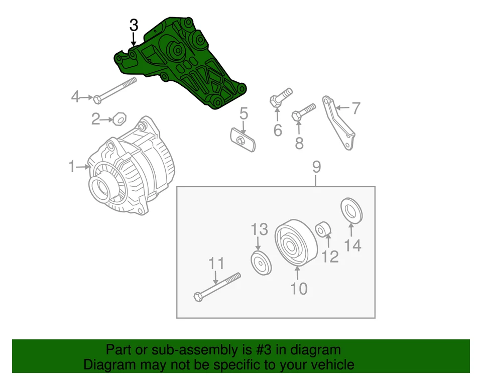 Genuine Nissan Mount Bracket 11710-7S01A - Image 3 of 3