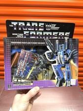 RARE Transformers Original G1 1985 Seeker Jet Dirge Complete w  Original Box VTG
