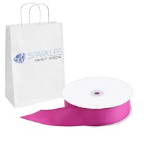 Grosgrain Ribbon 1.5" Wide 50 Yd Yard Roll - Fuchsia - Solid Reels Party ed