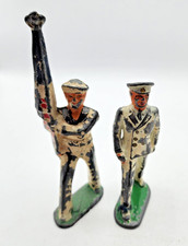 Barclay Manoil Sailors. Navy Officer  Sailor with Flag