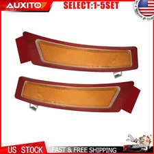 ‌ Amber Front Bumper Reflectors Lights Side Marker For BMW E70 X5 2011-13 2-10X