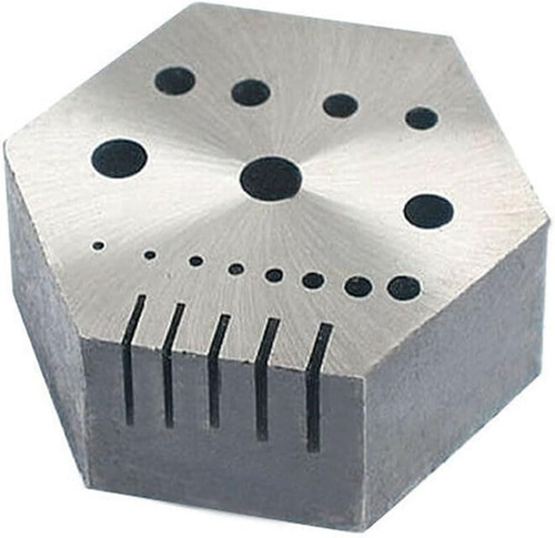 Hexagonal Steel Riveting Anvil Block 7/8