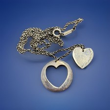 Collana con ciondolo cuore e cerchio in argento sterling 925 Tiffany & Co.