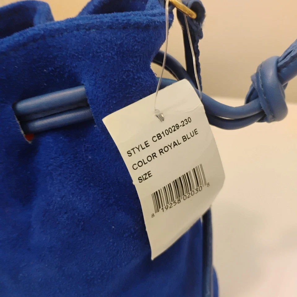 Bolso Bandolera CLARE V. Azul Real Gamuza Para Mujer PETIT HENRI Foto 4 de 4