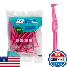 TePe Interdental Brush Angle, Angled Dental Brush for Teeth Cleaning, Pack of 25