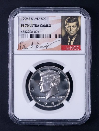 1999-S Silver Kennedy Half Dollar Proof NGC PF70 Ultra Cameo BB005