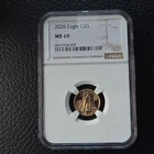 U.S. Mint 2026 American Gold Eagle $5 1/10 oz Gold NGC MS69 Cert 8691918-439