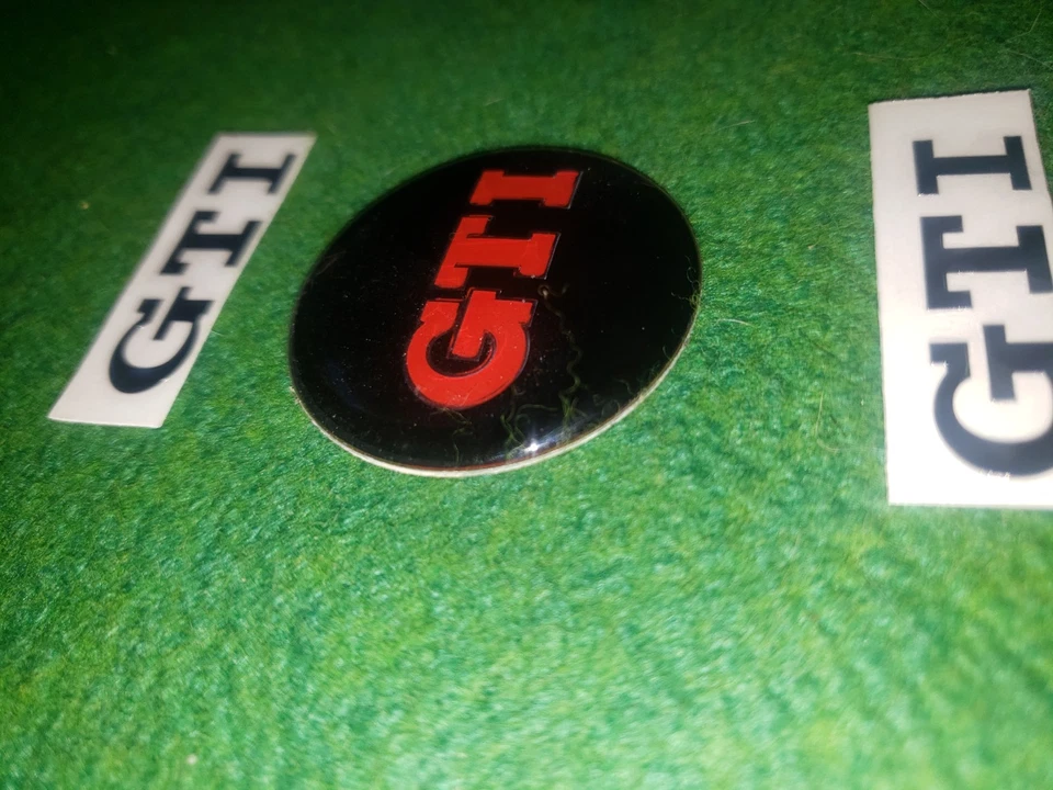 VW GOLF Passat Tiguan GTI emblema insignia pegatina para volante + dos GTI GOLF Foto 4 de 4