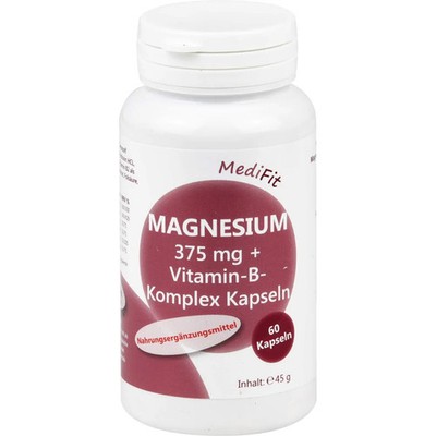 MAGNESIUM 375 mg+Vitamin B Komplex Kapseln 60 St PZN 11668468