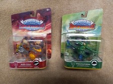 2 Skylanders SuperChargers Vehicles Burn-cycle Stealth Stinger New