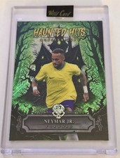 2025 Wild Card Neymar Jr.  Haunted Hits Green Speckle Haunted Cemetery 2/3