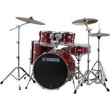 Yamaha Stage Custom Birch 5-Piece Shell Pack with 22" Bass Drum Cranberry Red