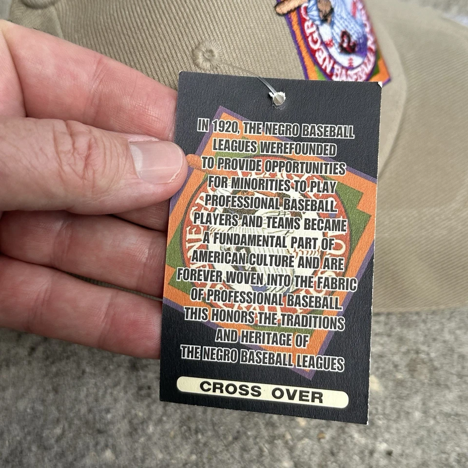 Gorra de colección de museo de la Liga Negra Deadstock años 2000 Y2K rap hip hop nlbm caqui Foto 3 de 4