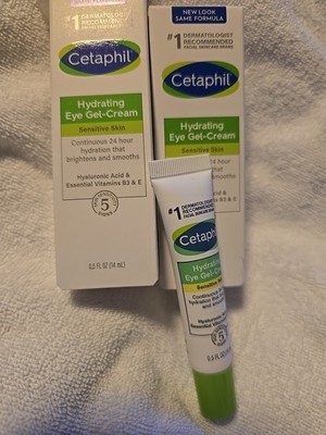 2 Cetaphil Hydrating Eye Gel Cream - 0.5 oz Sensitive Skin 
