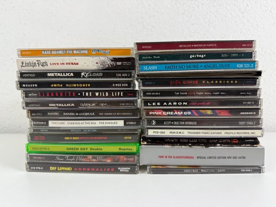 SET KONVOLUT, 26x CD Sammlung, Metal Hard Rock Grunge 80er 90er, u.a. Metallica - Bild 2 von 3