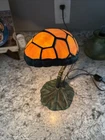 Vintage Tiffany Style Reproduction Turtleback Lamp