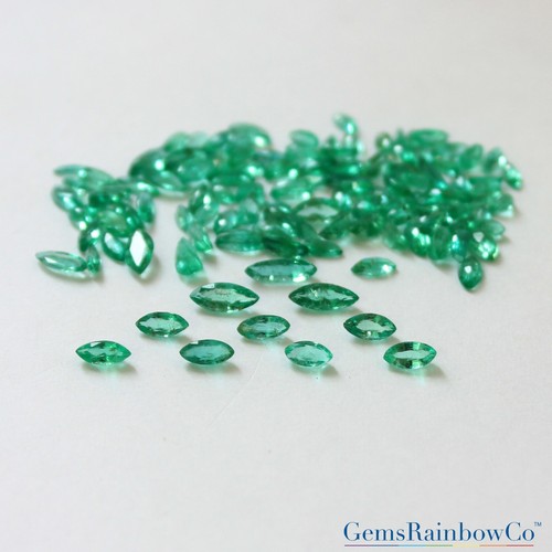 Natural Emerald Round, Pear, Marquise, Octagon Faceted Loose Gemstones, #577 - Picture 7 of 31