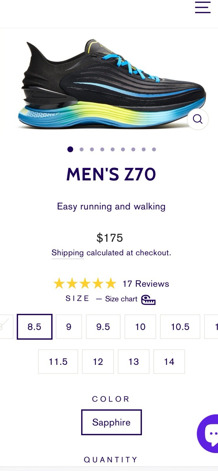 SAOLA Scarpe da corsa uomo Vimazi Z70 usate in ottime condizioni taglia (10) 175€