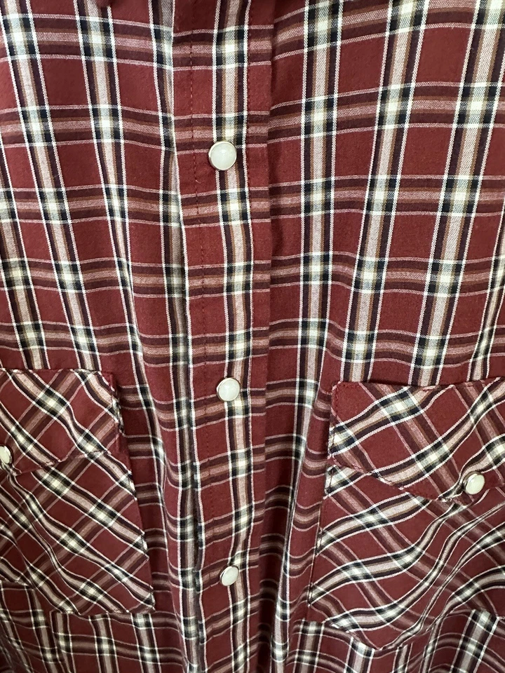 Camisa Frontier Western Pearl a Presión Manga Larga con Botones Talla 2XL Foto 3 de 4