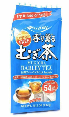 Ito En Mugicha Barley Tea 15.2 oz Caffeine Free (54 Sachets) Iced or Hot Brewing