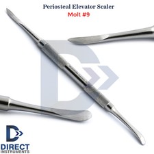 Dental Molt  9 Periosteal Elevator Scaler Implant Oral Gingival Tissue Surgical