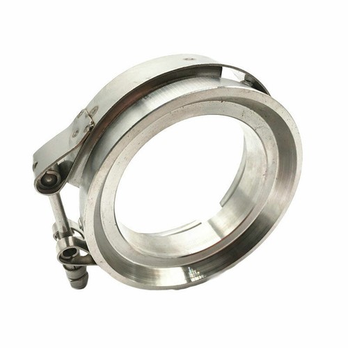 3.25 / 4 GT45 GT45R Turbo Exhaust Downpipe V Band Clamp & Flange Set Stainless Steel