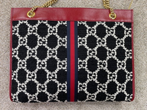 Bolso de Mano Gucci Cartera 1166 Rajah GG Cadena Tweed con Bolsa 537219 HS7BX - Imagen 3 de 21