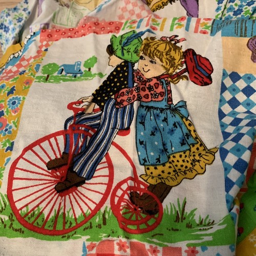 RARE Vintage Holly Hobbie TWIN Bedspread Coverlet Ruffled Edges Holly Hobby EUC - Picture 9 of 12