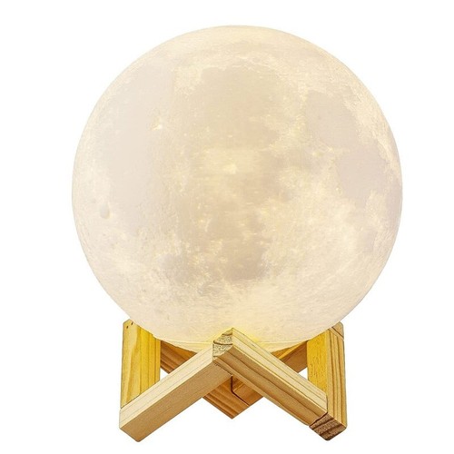 Tuya Lampada da Tavolo 3D Lunare LED Intelligente WiFi RGB e Dimmerabile 15 cm