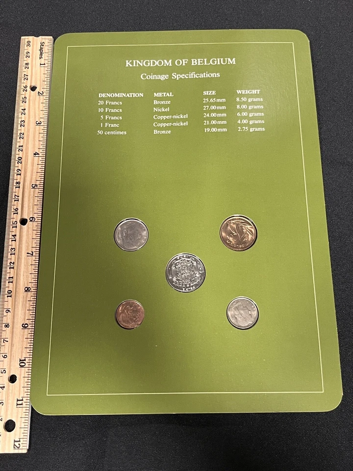 1983 The Franklin Mint Coin Sets of All Nations Kingdom of Belgium Set 92424 - Image 2 of 2