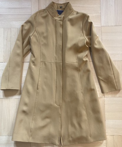 BLUE PANORAMA AIRLINES CABIN CREW FLIGHT ATTENDANT STEWARDESS TRENCH COAT - Picture 2 of 4