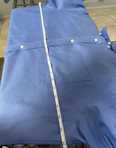 Nordstrom Men’s Shop Traditional Fit Blue Long Sleeve Dress Shirt Size 16/34 - Picture 9 of 11