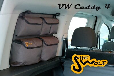 VW Caddy III & IV 2004-2020 side window pockets Packtaschen organizer She-Wolf