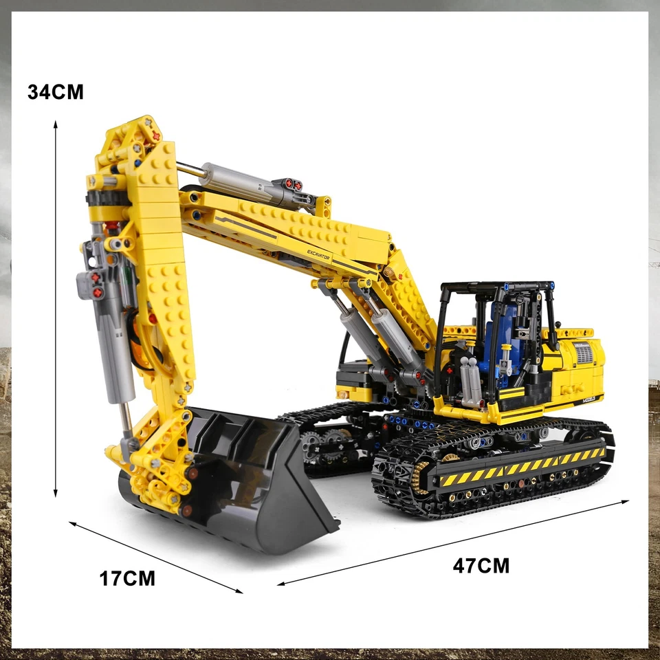 MOULD KING 13112 Excavator APP RC Technic Truck Car Kids Toys Building Block - Image 3 of 4