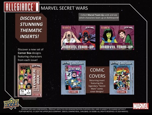 Upper Deck Marvel Allegiance Secret Wars Hobby Box sigillato in fabbrica nuovo - Foto 4 di 8