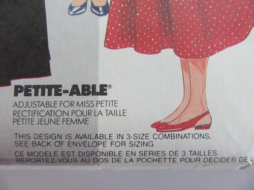 McCalls 4358 Misses Jumper Dress Uncut Ladies NOS Easy Petite-Able Pattern - Picture 7 of 10