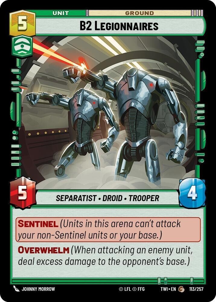 B2 Legionnaires Foil - TWI 113 NM - Star Wars Unlimited