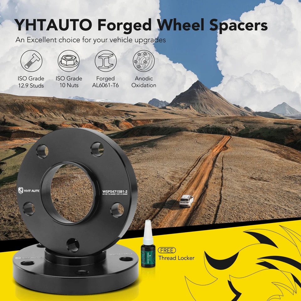 Espaçador de roda 2 peças 5x120 a 5x120 12x1.5 72.56mm 20mm para BMW 128i 135i 850i Z3 - Imagem 2 de 4