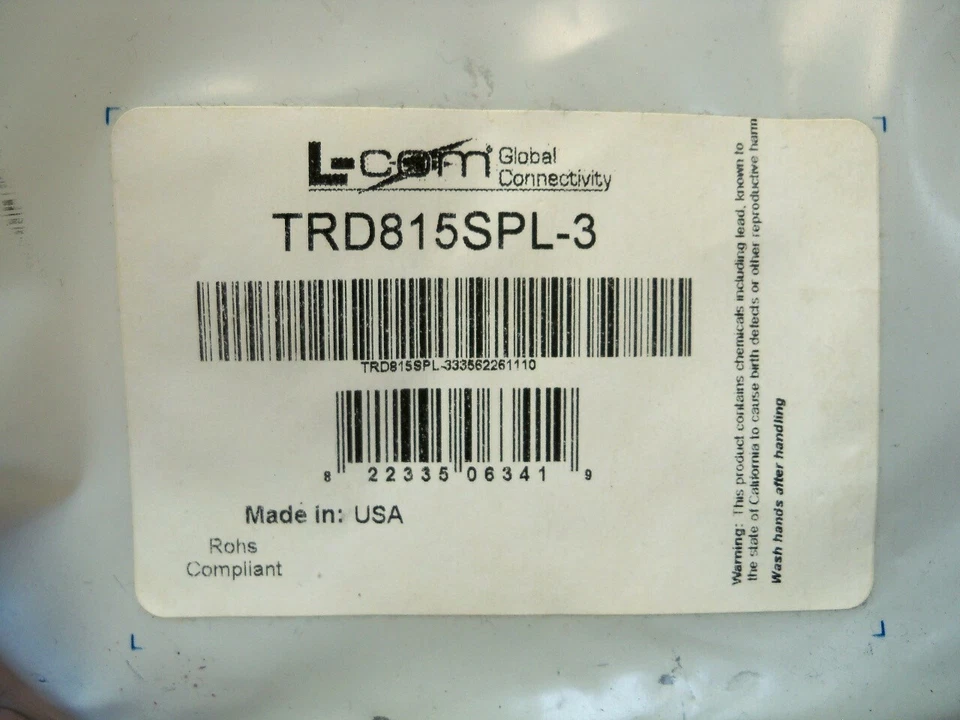 L-com TRD815SPL-3 Cat5E Plenum Ethernet Cable RJ45 3 ft MIL Spec Lot of 2 - Image 3 of 4
