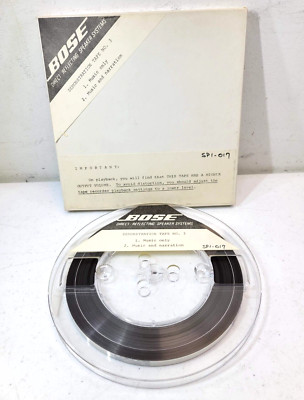 BOSE DIRECT REFLECTING SPEAKER SYSTEM DEMONSTRATION TAPE #3 - 7 1/2 IPS - RARE!